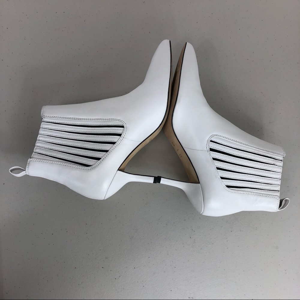 Diane Von Furstenberge white bootie shoes Sz 6.5 - Picture 3 of 8